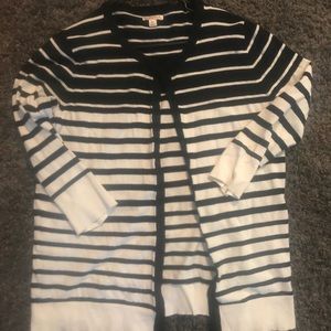 Ombré stripped cardigan